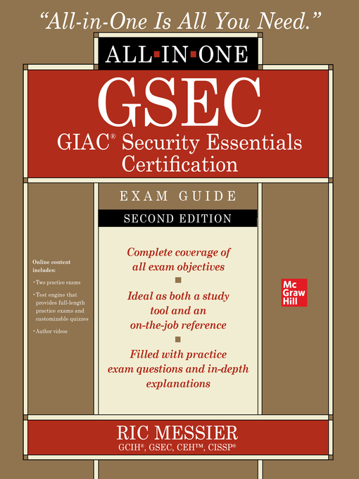 Title details for GSEC GIAC Security Essentials Certification All-in-One Exam Guide by Ric Messier - Available